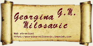 Georgina Milosavić vizit kartica